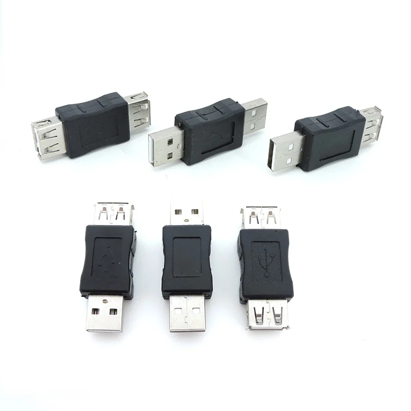 USB 2.0 Type A Male Female Coupler Adapter Plug Socket Connector for PC Laptop DIY Extender Cable Converter A7