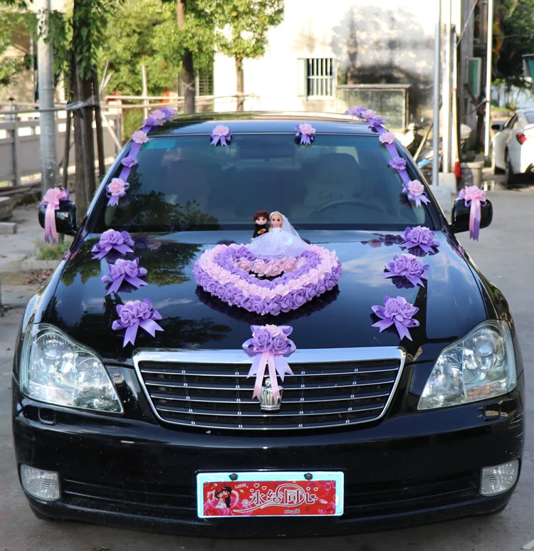 

Main Wedding Car Decoration Front Float Arrangement Set