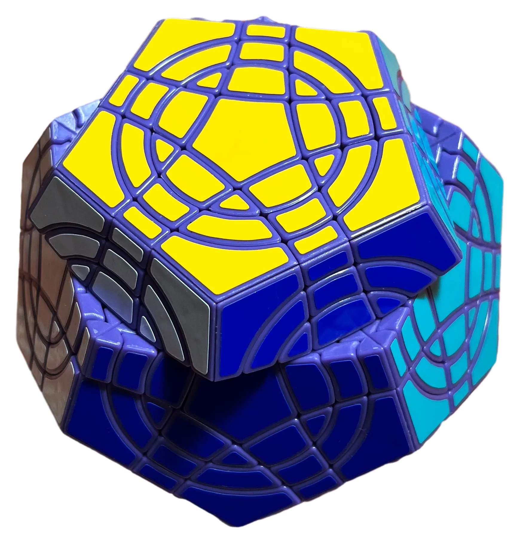 

AJ Double Crazy Megaminx Magic Cube 5x5 Dodecahedron Twisty Puzzle Speed Cube Intelligence Toy Children Gift Magico Cubo
