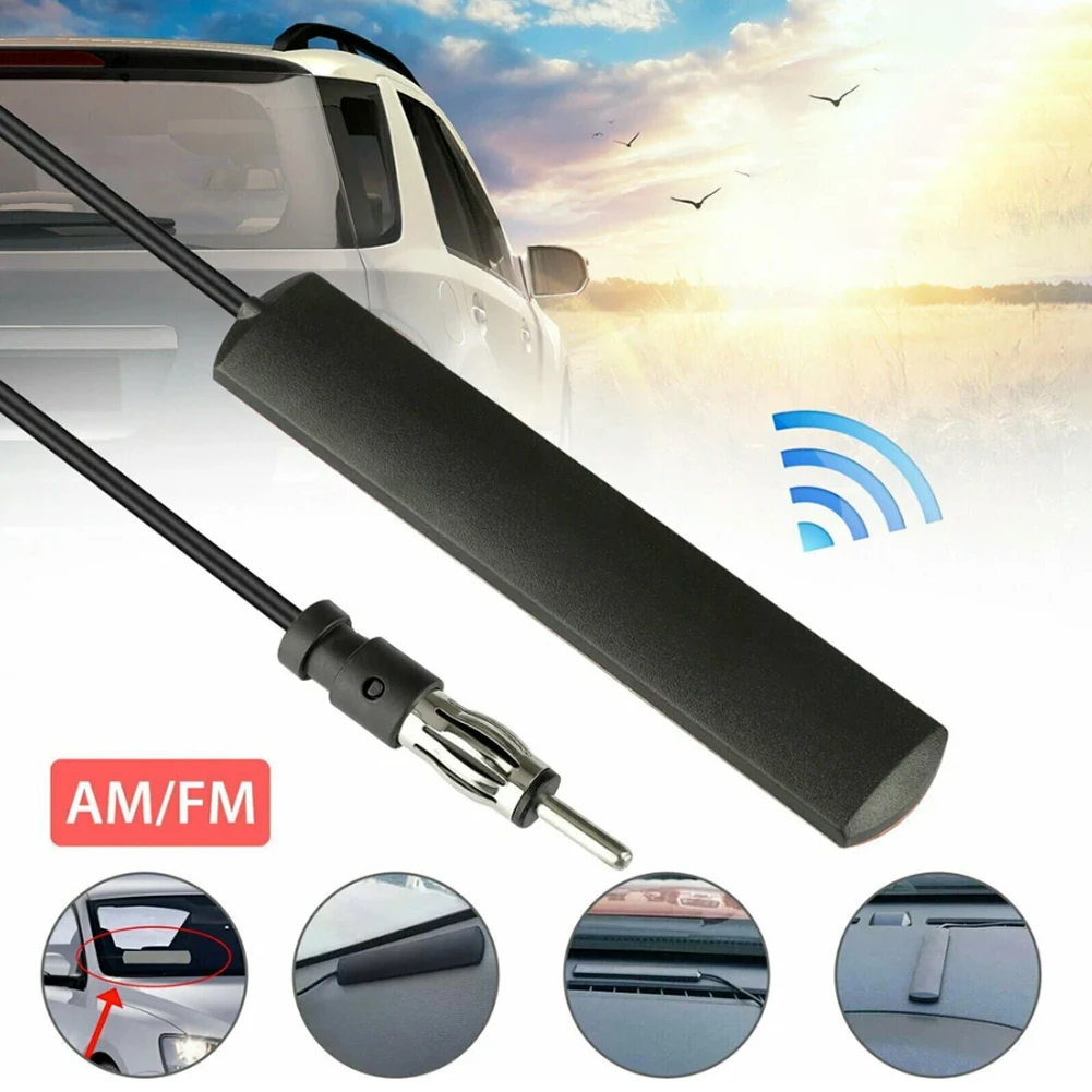 DC 5-12V Car Electronic Radio Antenna Car Hidden Amplified Antenna 85-860Mhz Signal Amplifier Booster Antena for Truck Boat Auto