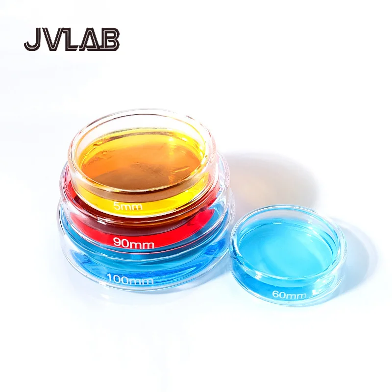 

Thickened High Borosilicate Glass Petri Dishes Lids 200mm - Premium Lab-Grade Culture Dishes Cell/Biological Experiments JVLAB