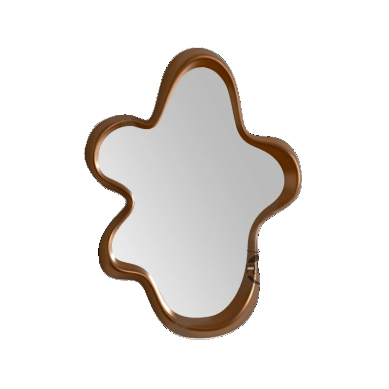 

Retro bathroom mirror wall hanging irregular makeup creative living room background wall decoration