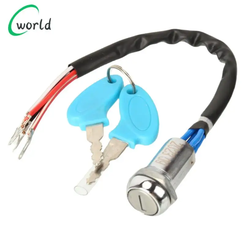 4 Wire Ignition Key Switch Replacement Kit for 2 Stroke Quad Bike