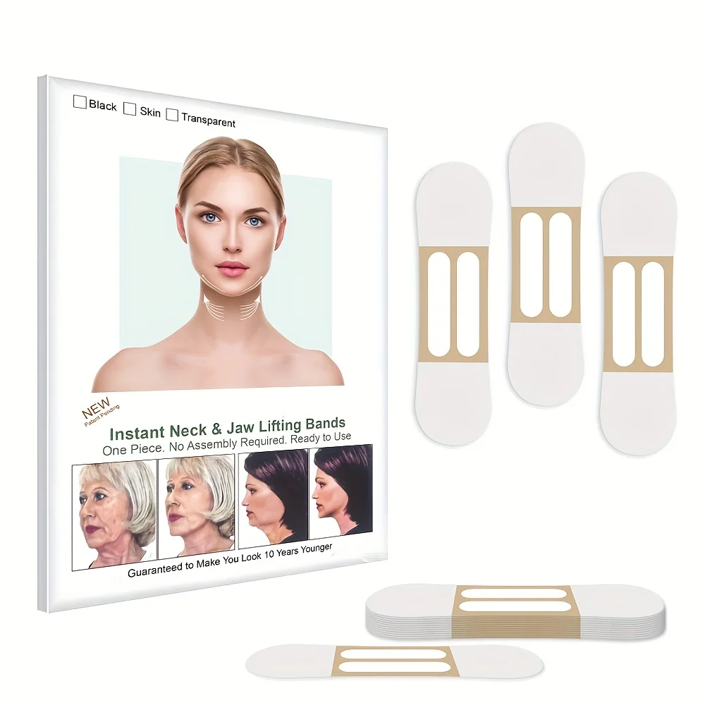 Neck Tape Lifting Invisible,Neck Lift Tape,Neck Wrinkle Patches,Face Lift Tapes for Tightening Sagging Skin Double Chin Wrinkles image 3