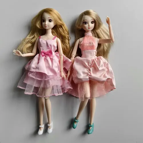 28cm Princess Doll with Dress 3D Eyes Bjd Moveable Body 1/6 Women Female Fashion Sweet Dolls Girl Gift (No Box) - Image 5