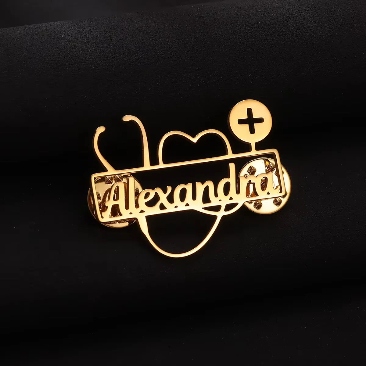 Custom Elke Logo Afbeelding Broche Roestvrij Stalen Pinnen Voor Mannen Heren Kleding Accessoires Bruiloft Verjaardag Broches Sieraden Gift