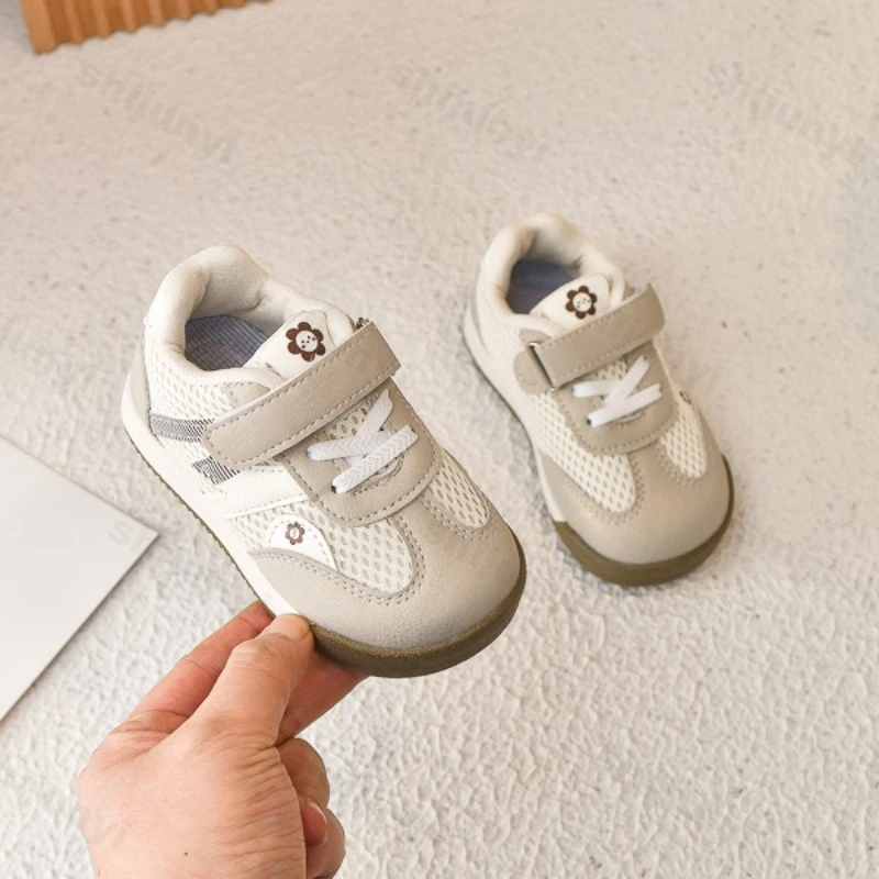 أحذية ربيع 2025 للأطفال غير قابلة للانزلاق، أحذية كاجوال شبكية قابلة للتنفس ونعل ناعم، أحذية رياضية خفيفة الوزن ومريحة ومحظلة الألوان #5