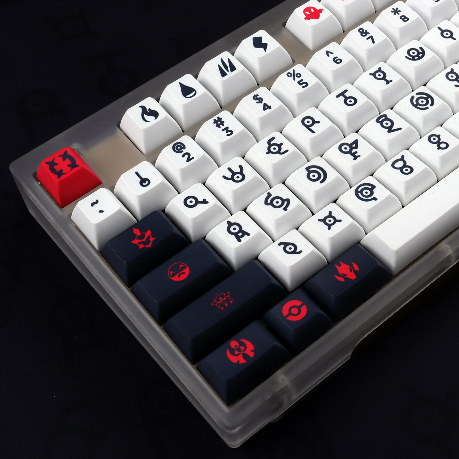 Unown-teclas personalizadas para teclado mecánico, teclas personalizadas, perfil KCA, PBT DYE SUB, 143 teclas, interruptor MX