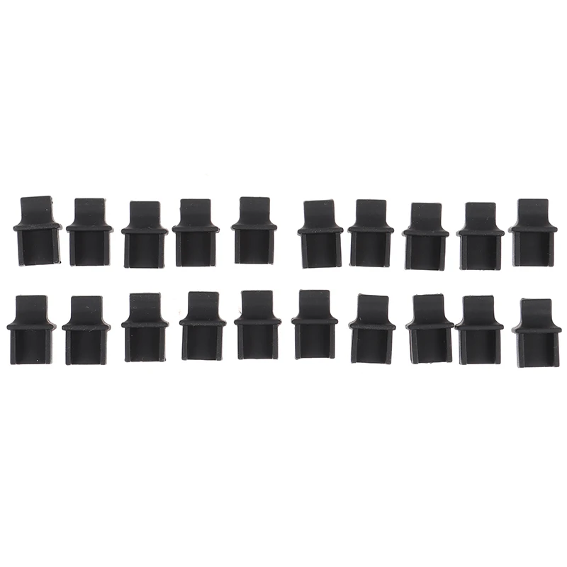 20pcs RJ45 Protective Soft Rubber Cover Network Connector End Router Connection Mobile Phone Dust Plug