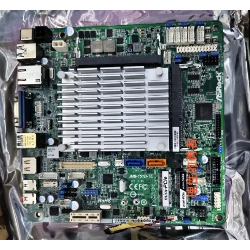AvaCoreIMB-151D-TE/D1 Mini-ITX Motherboard Onboard J1900 CPU IPC SBC Embedded Ultra-thin Mainboard IMB-151 With 5COM LAN DDR3 6U