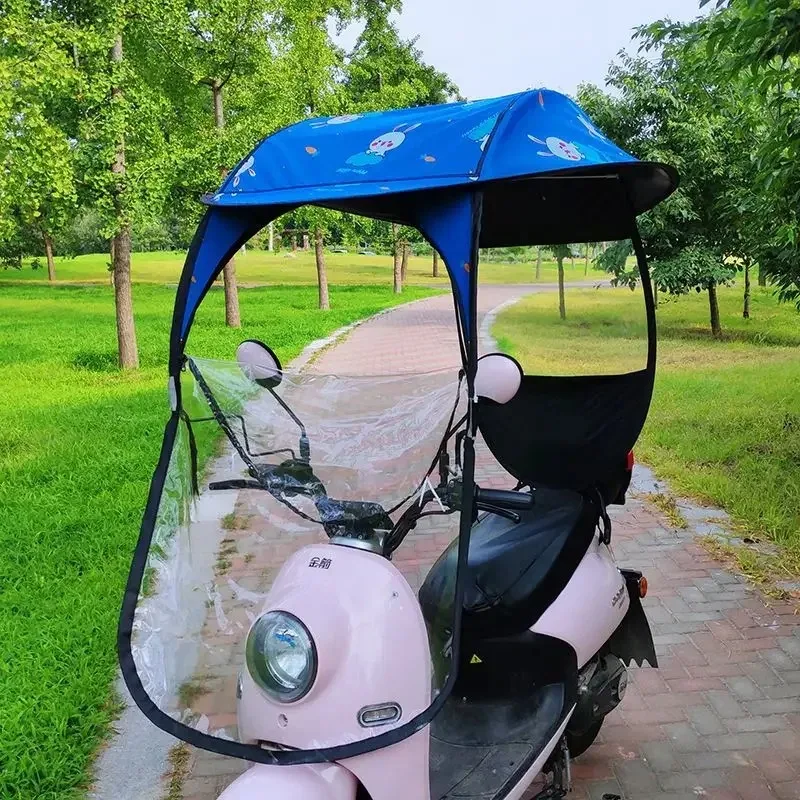 

Electric car awning, sun protection for electric bicycle, waterproof windshield, motorcycle, new Hicken umbrella.