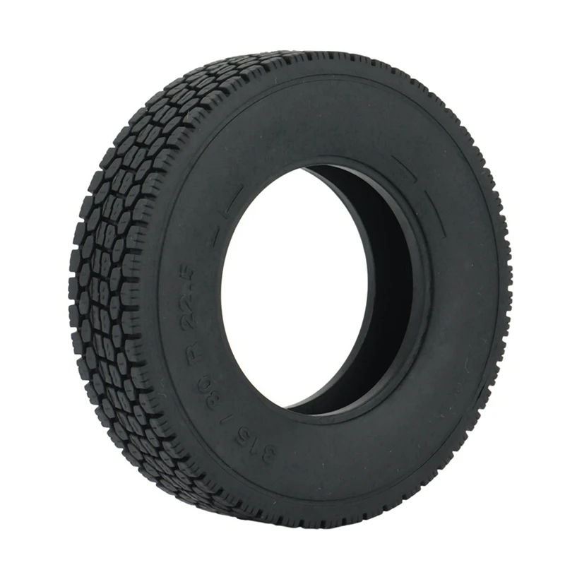 8Pcs 20Mm Hard Rubber Tire For 1/14 Tamiya RC Semi Tractor Truck Tipper MAN King Hauler ACTROS SCANIA Upgrades Parts