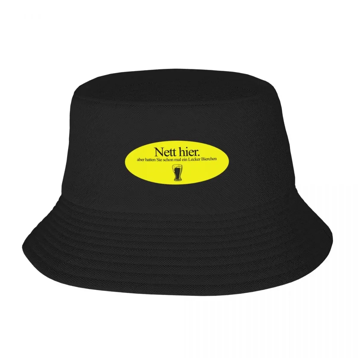 Nett hier, aber hatten Sie schon mal ein Lecker Bierchen? - Deutsche Memes Bucket Hat Snap Back Hat Anime Hood Caps Male Women's