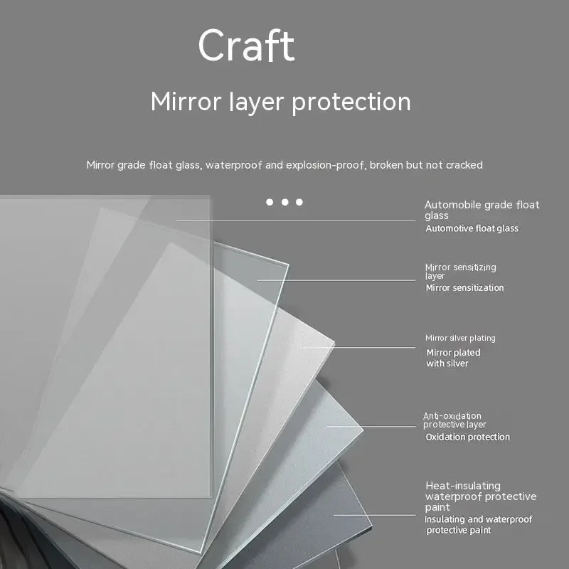 60cm Round LED Bathroom Mirror Anti-Fog Backlit Smart Vanity Mirror 3 Color Dimmable Touch Control Wall Mounted Bathroom Mirror