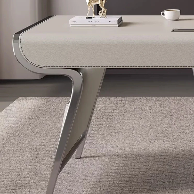 

Large Desk Computer Storage Shelves Business Furniture Meeting Table Height Adjustment Mesa Para Computador Modern Office Desks