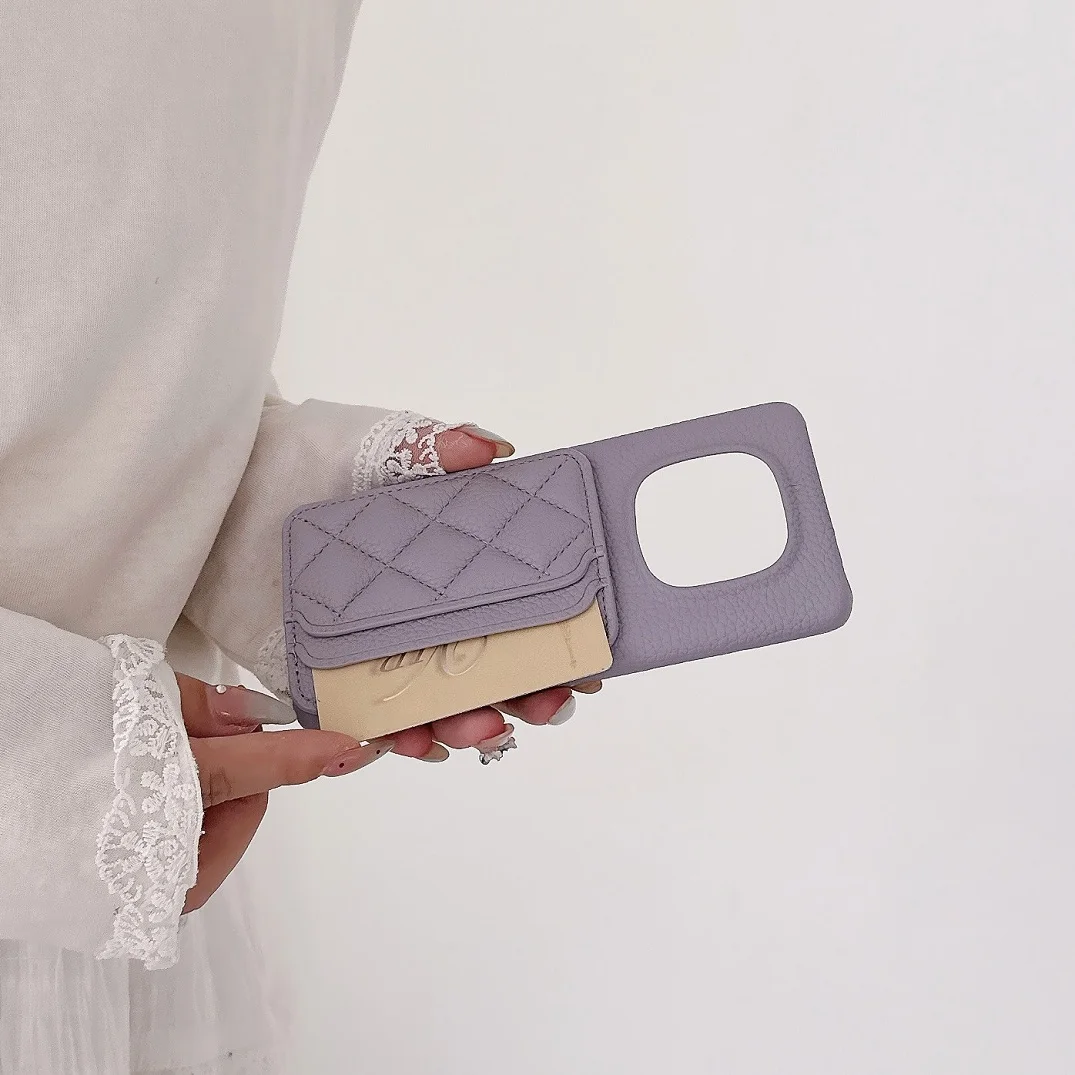 

Luxury Grid Leather Card Slot Wallet Case For Xiaomi 14T 15T 15 Ultra 17 Pro Redmi Note 15 14 Pro+Plus Redmi 15C 14C Phone Cover