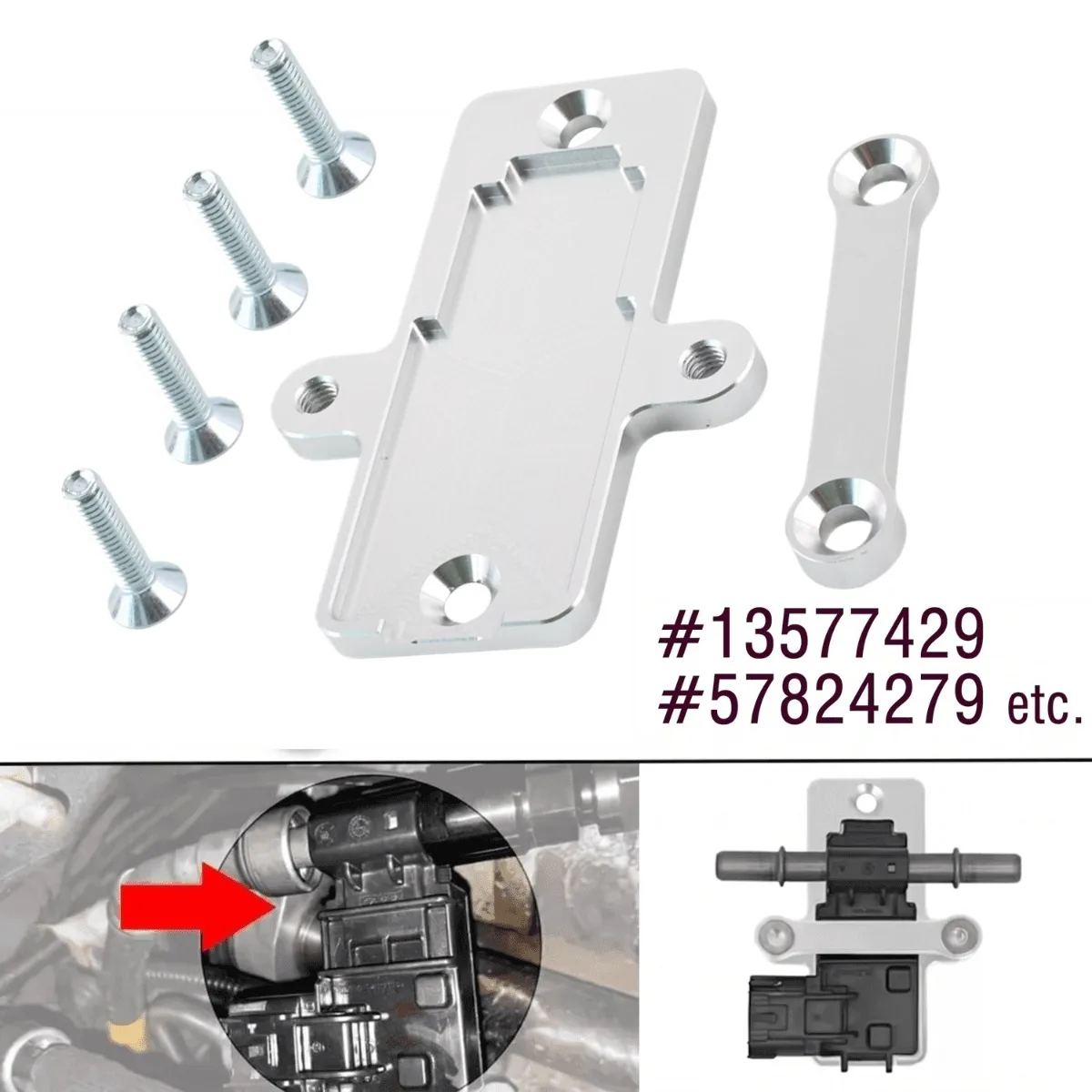 Flex Fuel Content Sensor Mount Bracket For GM Continental Style AC Delco 13577429 57824279
