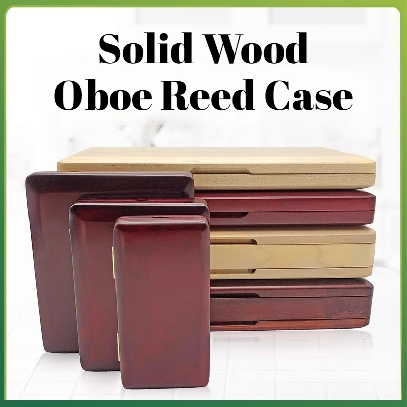 Solid Wood Oboe Reed Case High-quality Wear-resistant Durable Moisture-proof Oboe Reed Box Musical Instrument Accessories