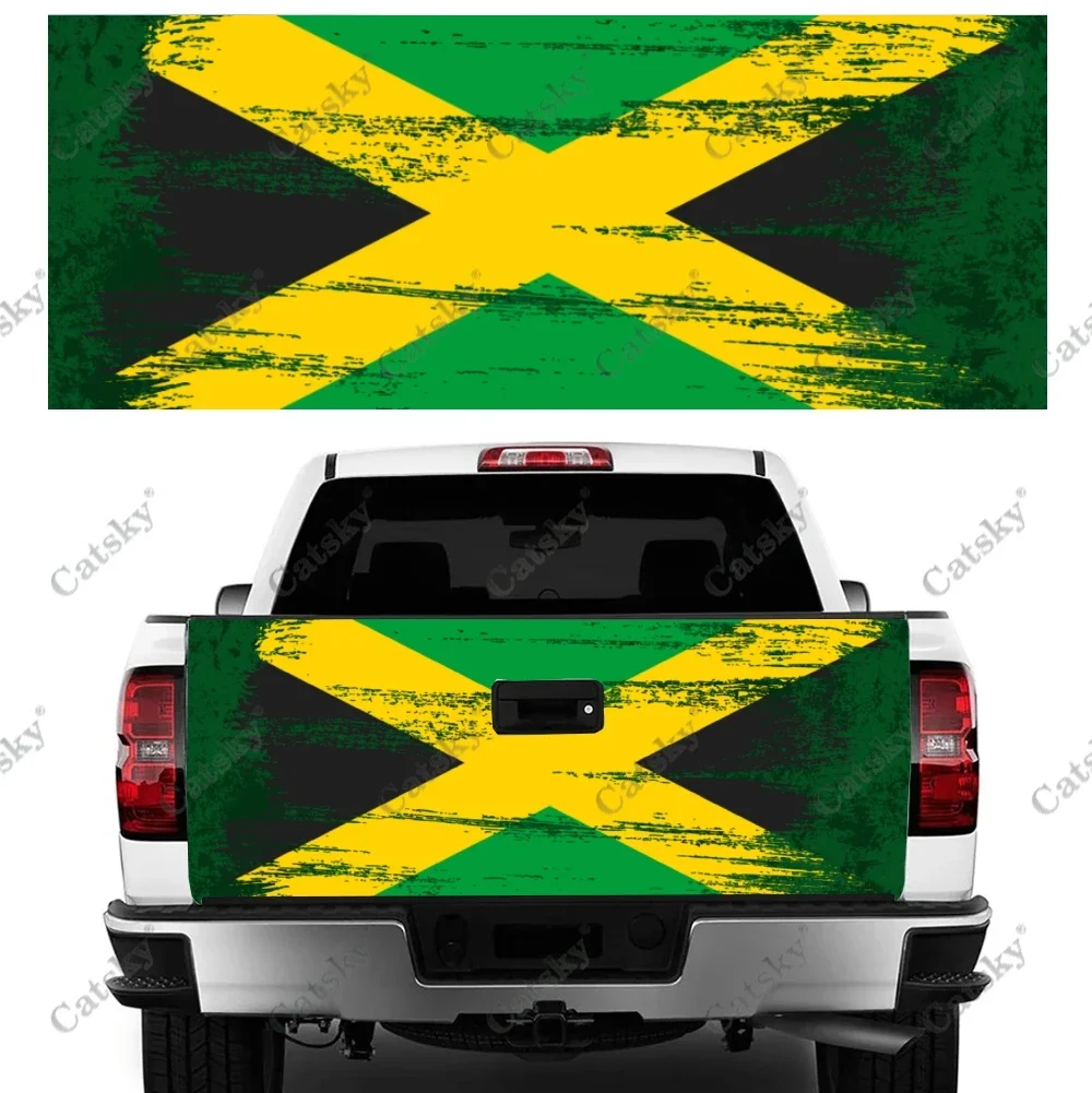 jamaican flag Car decals truck tail modification painting auto parts PVC decorative car stickers truck tail painting decals