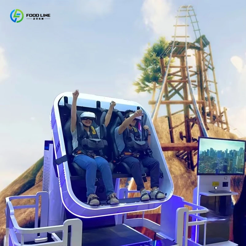 FL VR Simulator 9D Plane, 360° Rotating Kids Movement Game, Interactive Flight Experience for Family Center