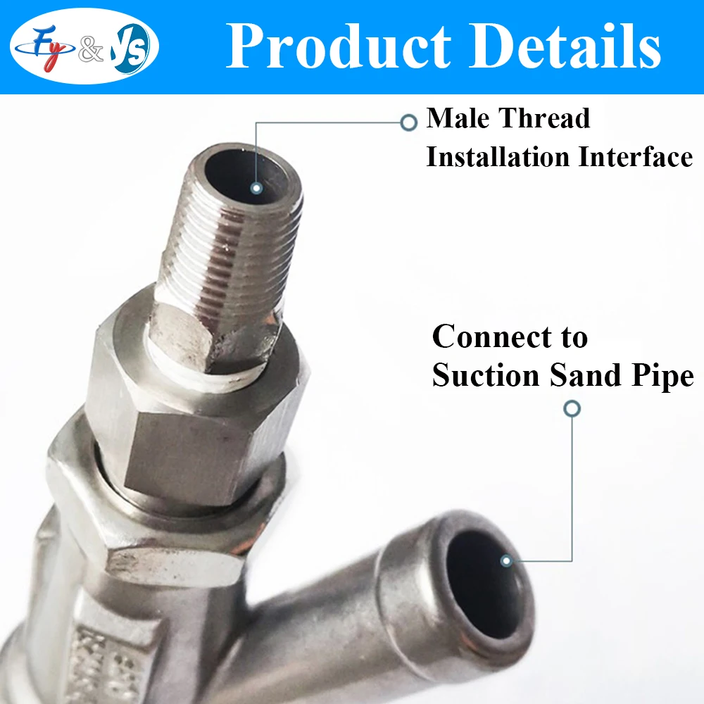 500bar 7350psi Ultra High Pressure Stainless Steel Sandblasting Nozzle For High Pressure Washer Cleaning Machine