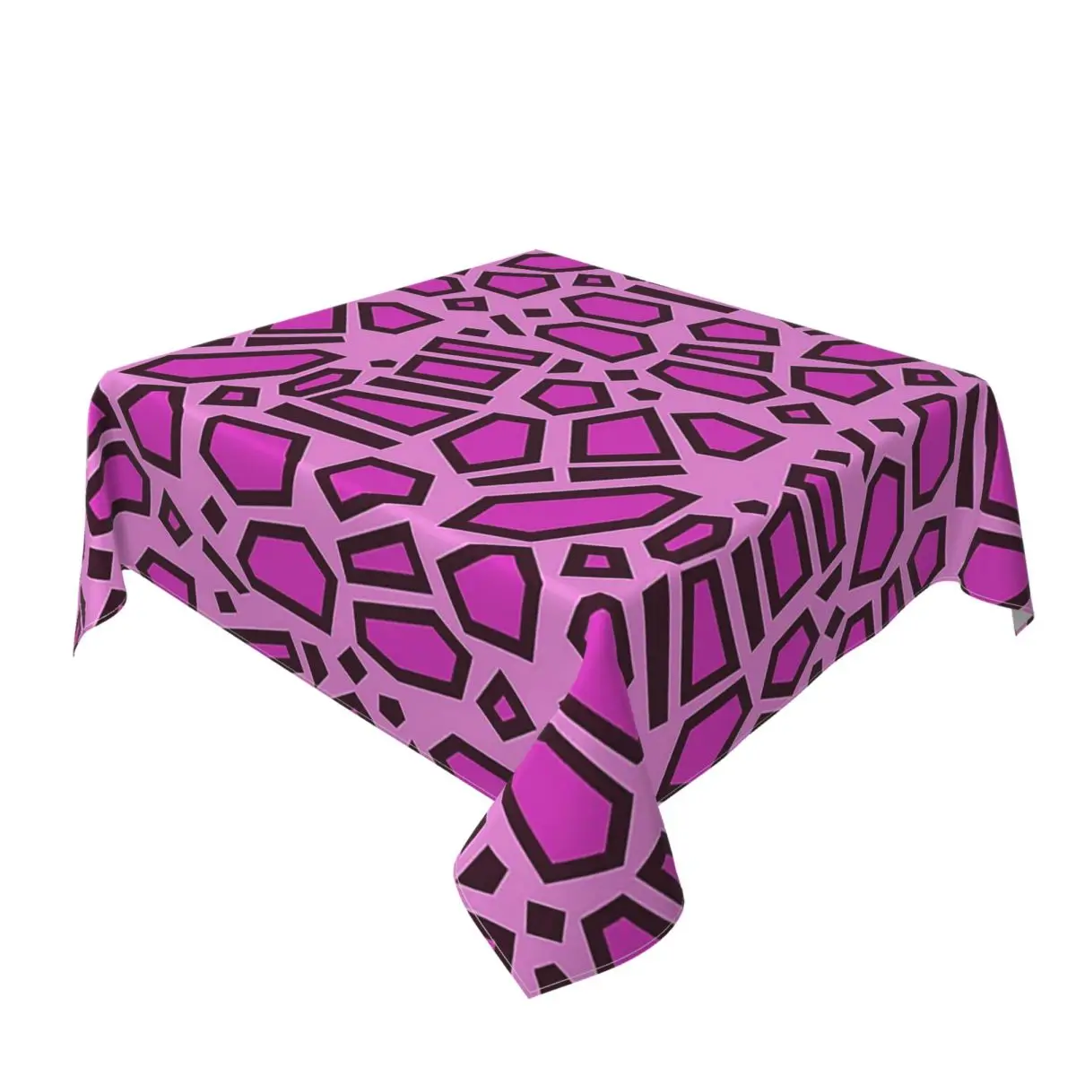 Kipo Pink Mega Jaguar Spots Waterproof Square Tablecloth Oilproof Table Cloth for Kitchen Events Dining Table Cover