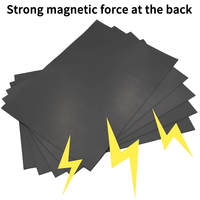A4 Magnet Sheets 0.8mm Black Magnetic Mats for DIY Refrigerator Photo and Picture Cutting Die Craft Magnets Magnetic on One Side