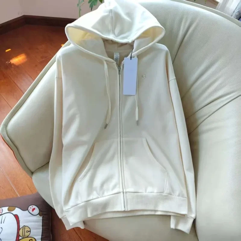 Sweatpants البلوز سترة قطعتين مجموعات ملابس نسائية فضفاضة عادية سترات قطنية عالية الجودة مرونة الخصر الرباط بنطال ذو قصة أرجل واسعة