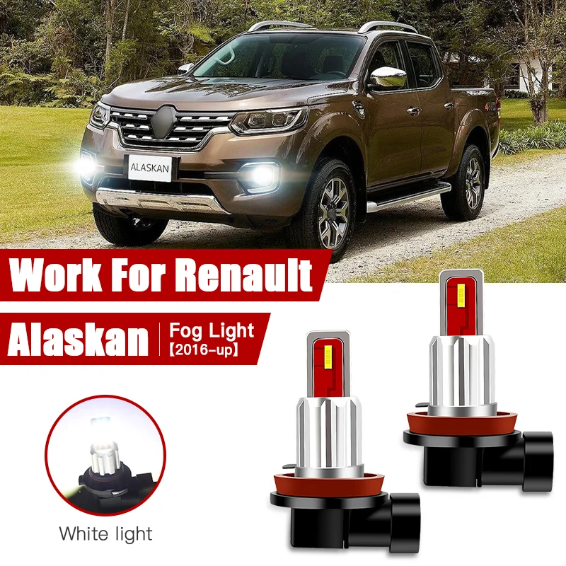 

2pcs Led Car Fog Lamp for Renault Alaskan 2016-up H11/H8 Front Fog Light Bulb Car Accessories Canbus 12V/35W