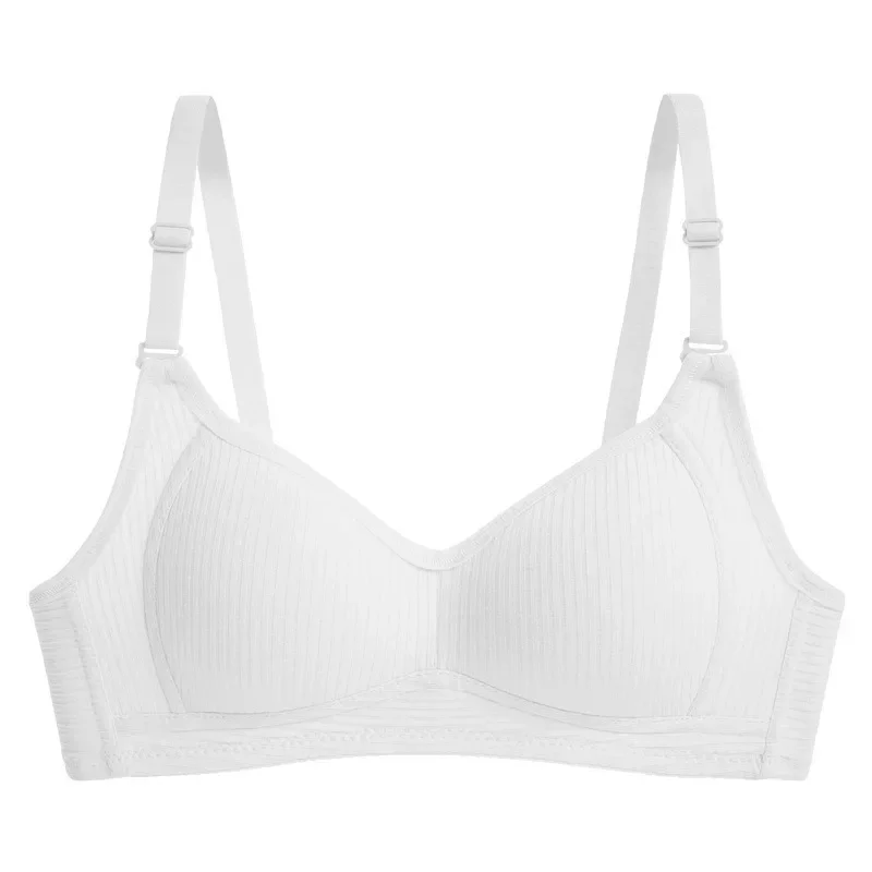 New bra lingerie for girls Comfortable breathable thin cup High school students put together a no-wire bra bra