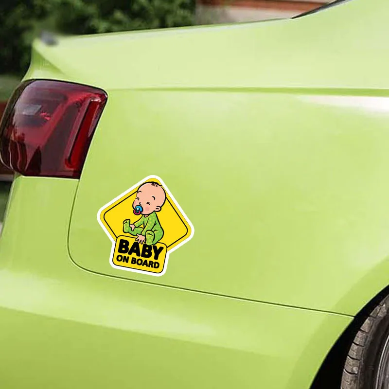 Baby On Board Sticker Kids Safety Reflective Vehicle Car Signs Self-Adhesive Warning Sticker for Driver