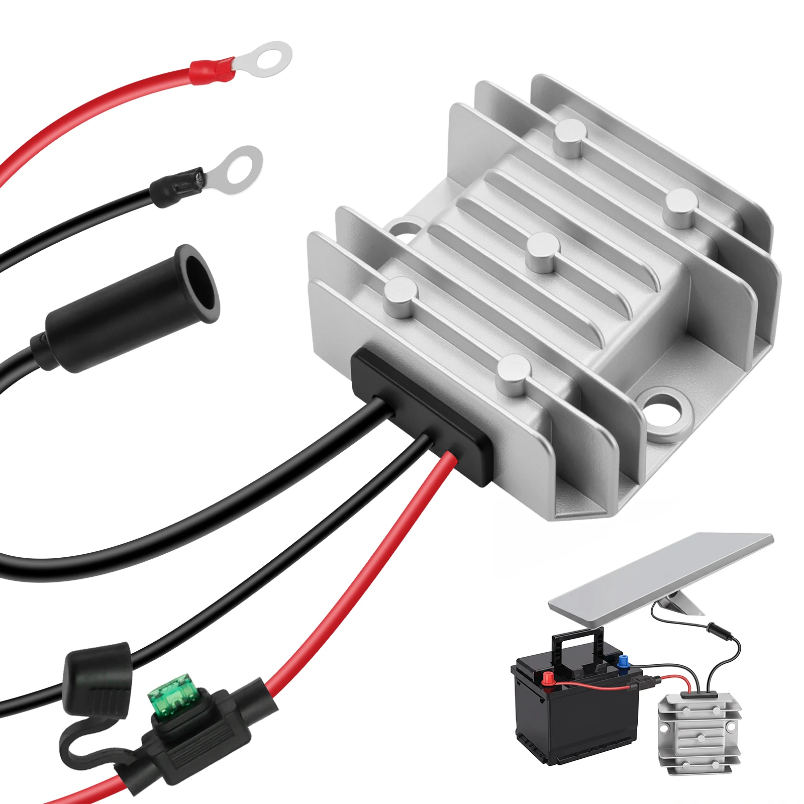 DC Step Up Converter 9V-28V to 30V 3.5A Boost Power Supply Regulator for Starlink Mini Aluminum Waterproof Voltage Adapter