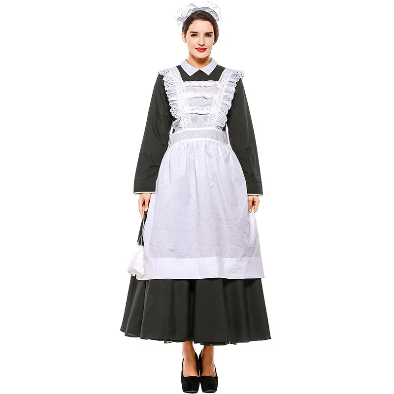 Germany Bavarian Dirndl Oktoberfest Beer Girl Costume Halloween Party Night French Maid Servant Exotic Apparel Fancy Dress