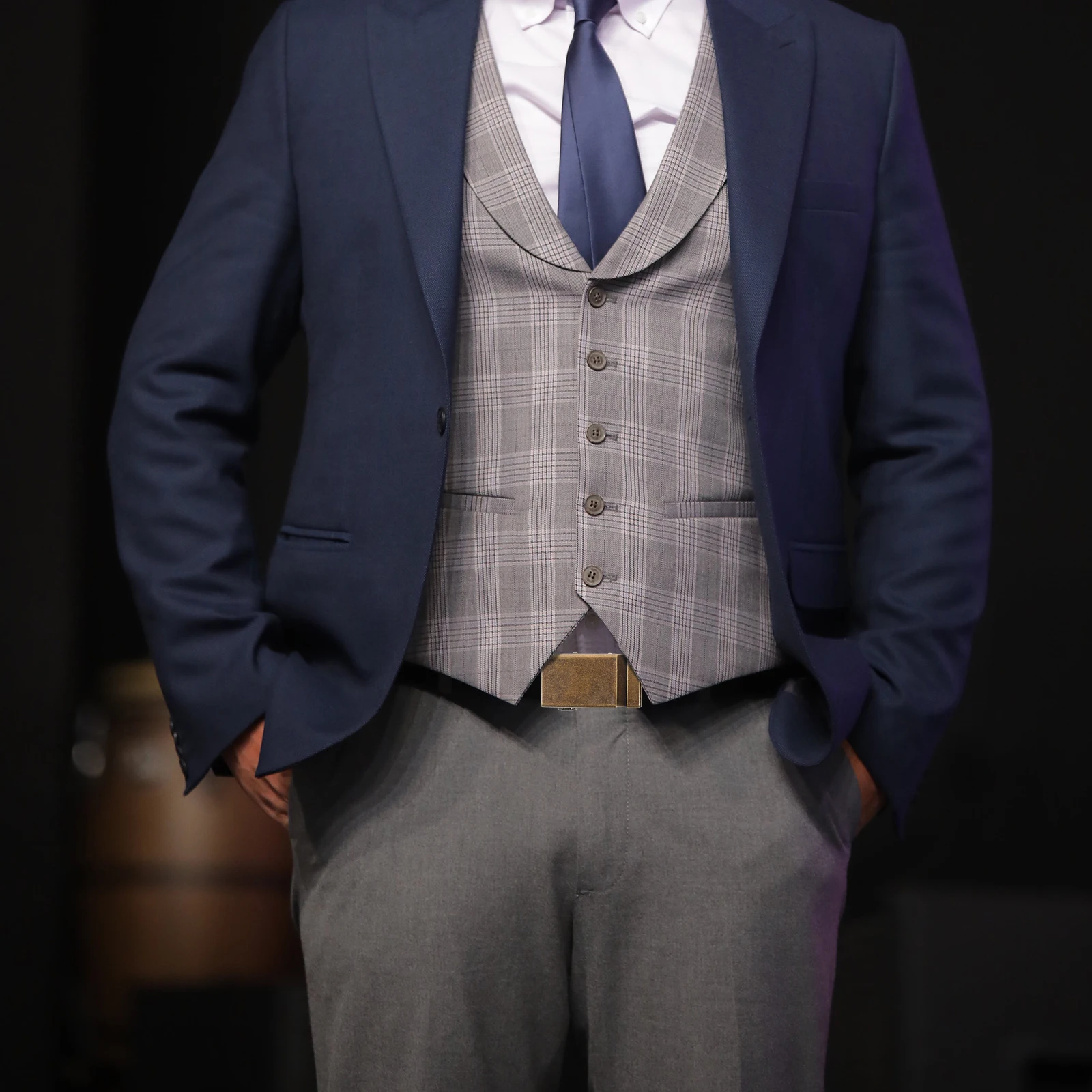 مشبك حزام للرجال إغلاق بسقاطة تلقائي لملابس الأعمال الرسمية حزام من خليط معدني بني فاتح بديل أبازيم حزام رجالي #5