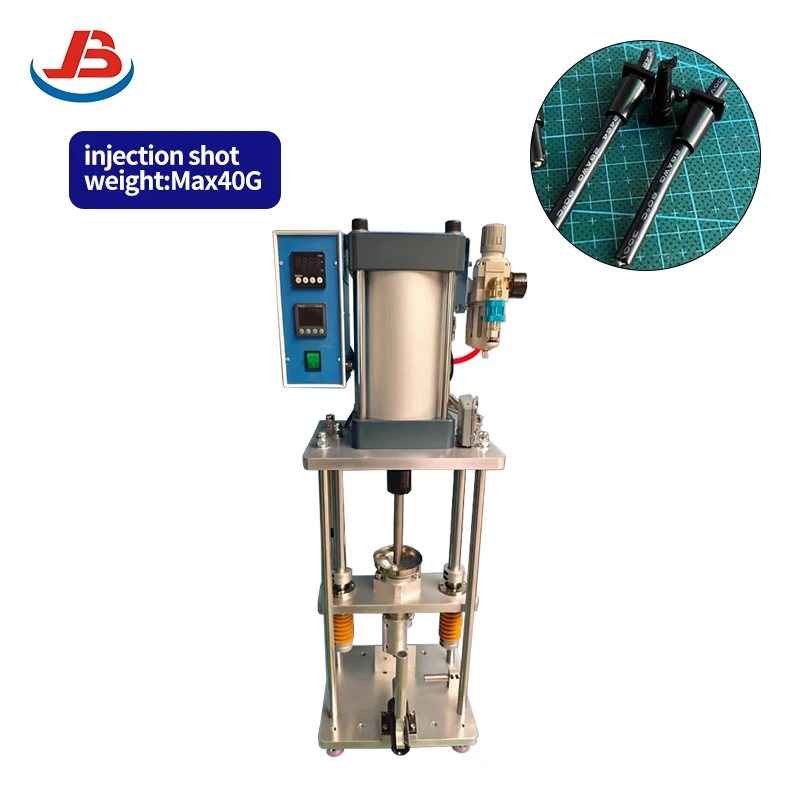Household Desktop Polymer ABS Injection Molding Machine 15g/20g/40g Vertical Injection for EVA PP Small Space Solution