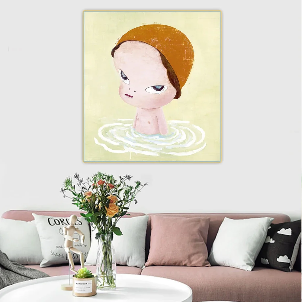 

Yoshitomo Nara " Yr. Childhood " Canvas Oil Painting Artwork Poster Picture Background Wall Decor Home Living room Decoration