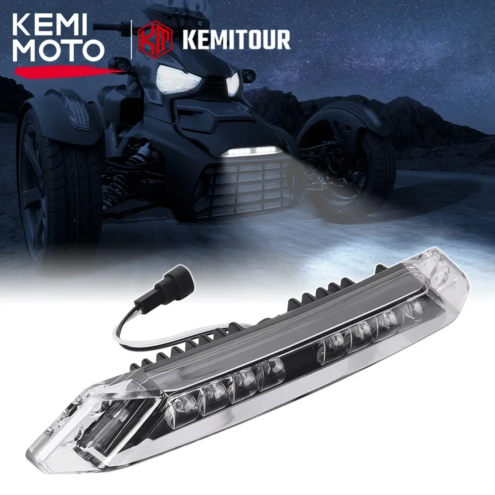 

KEMIMOTO On-Road PC ABS Front Bumper LED Light Bar IP67 for Can-Am Ryker 600 900 Rally Edition 900 Sport 900 ACE 2019-2023