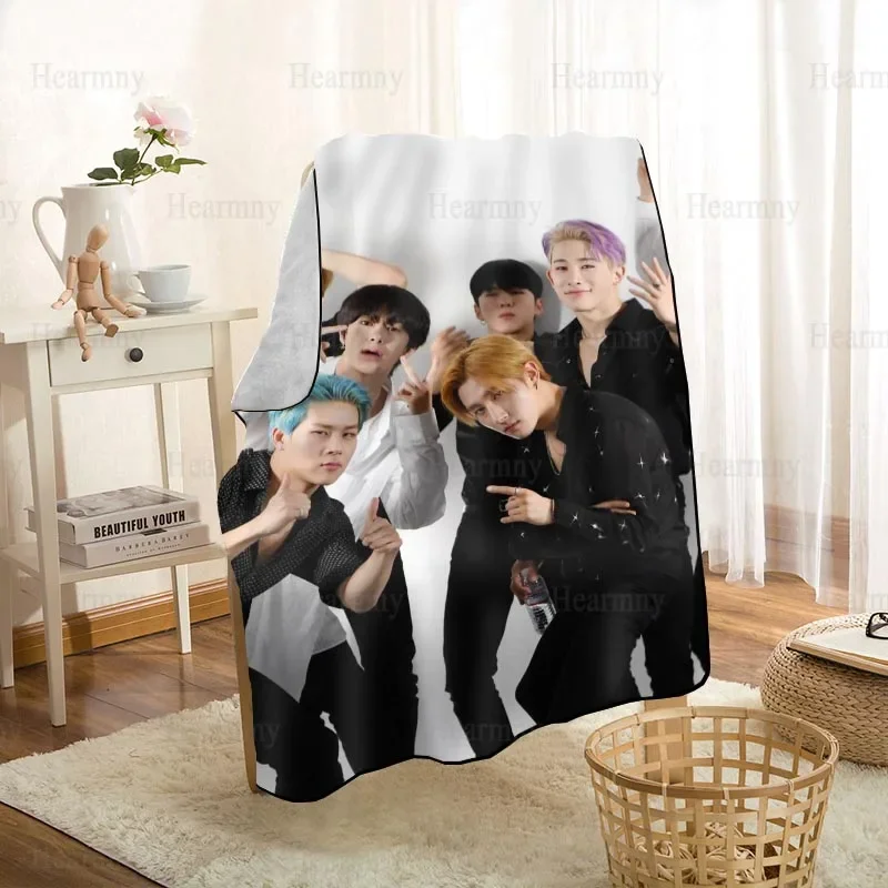 New Arrival MONSTA X KPOP Blankets Printing Soft Blanket Throw On Home/Sofa/Bedding Portable Adult Travel Cover Blanket 0512