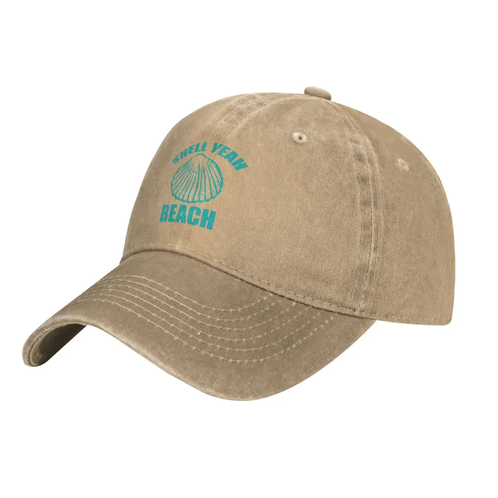 Adult Vintage Trucker Dad Hat Shell Yeah Beach Baseball Cap Funny Cowboy Hats