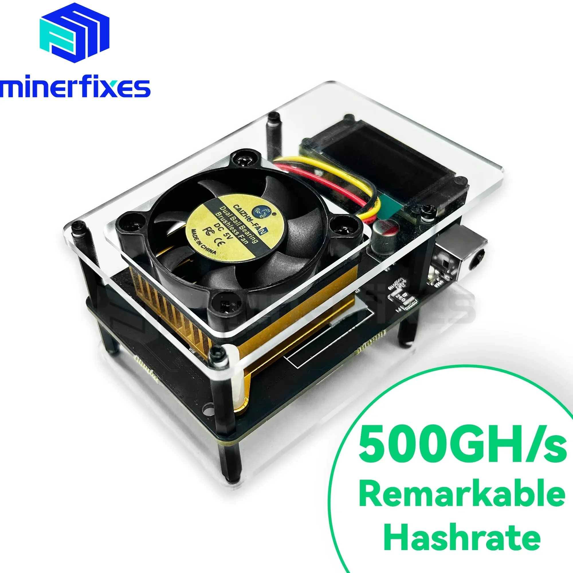 NMAxe Bitcoins Miner NM Miner BM1366 ASIC Chip Btc Miner Solo Lottery Bitaxe Ultra 500G Crypto Bitcoin Solo آلة التعدين #1