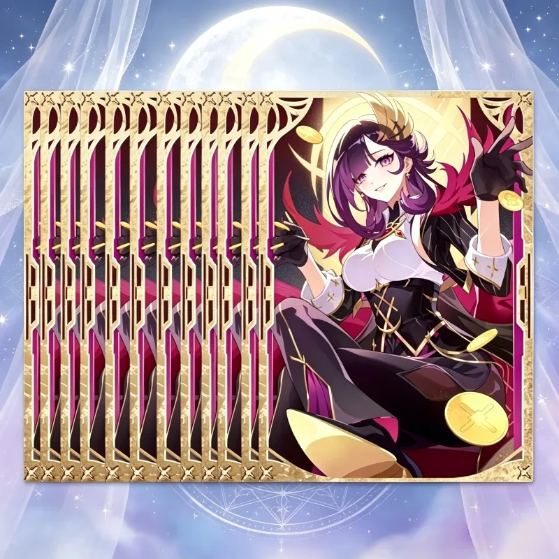 60pcs/set Yu-Gi-Oh！Cielo, The Veil of Raise Moon Themed Laser Flash Card Cover 63x90mm Game Collectible Card Protective Cover