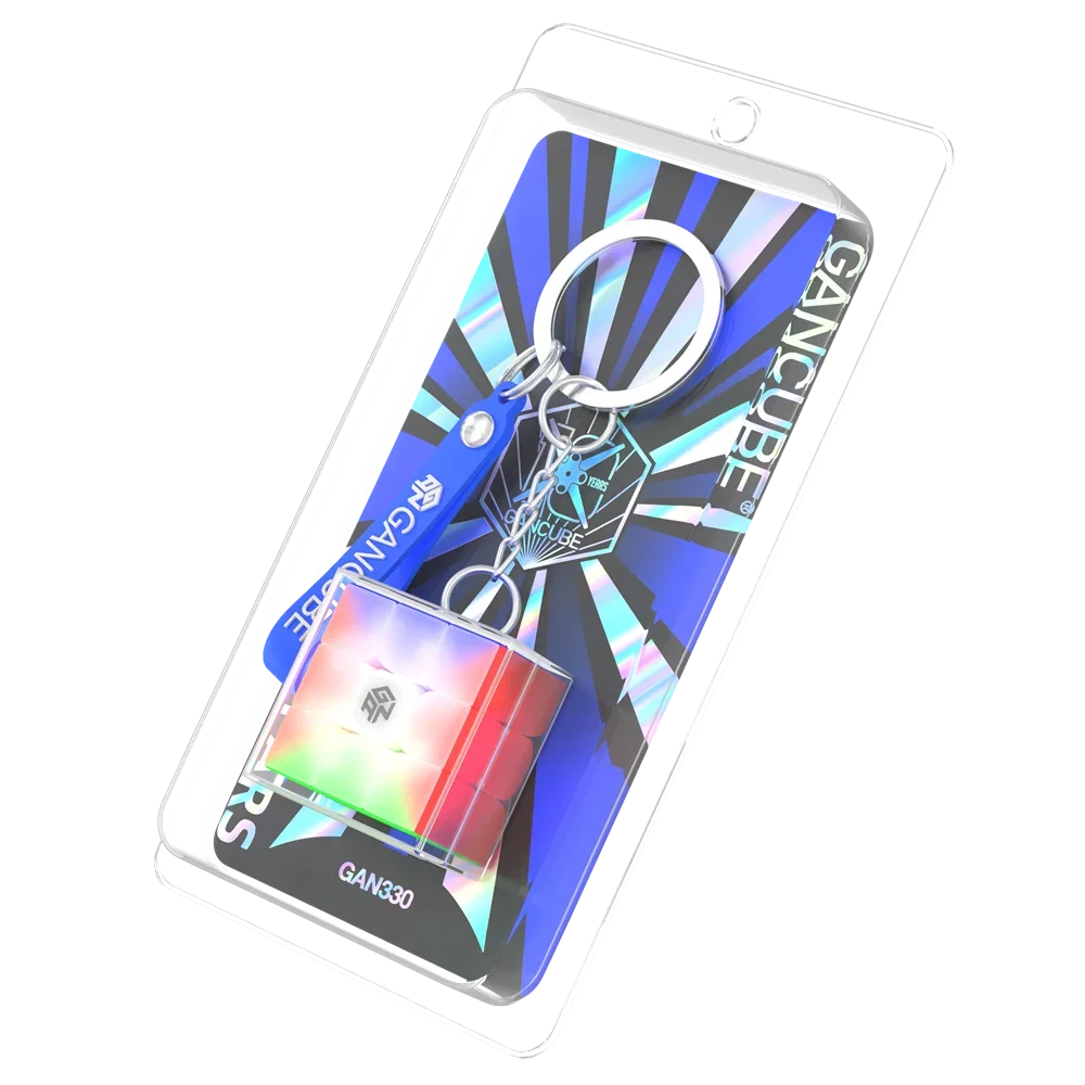 [MeowCube] ¡¡NUEVO!! Llavero GAN330, cubo de 10 años, cubo mágico de velocidad 3x3, rompecabezas práctico, llavero GAN 330, juguetes de cubo mágico de tamaño Mini