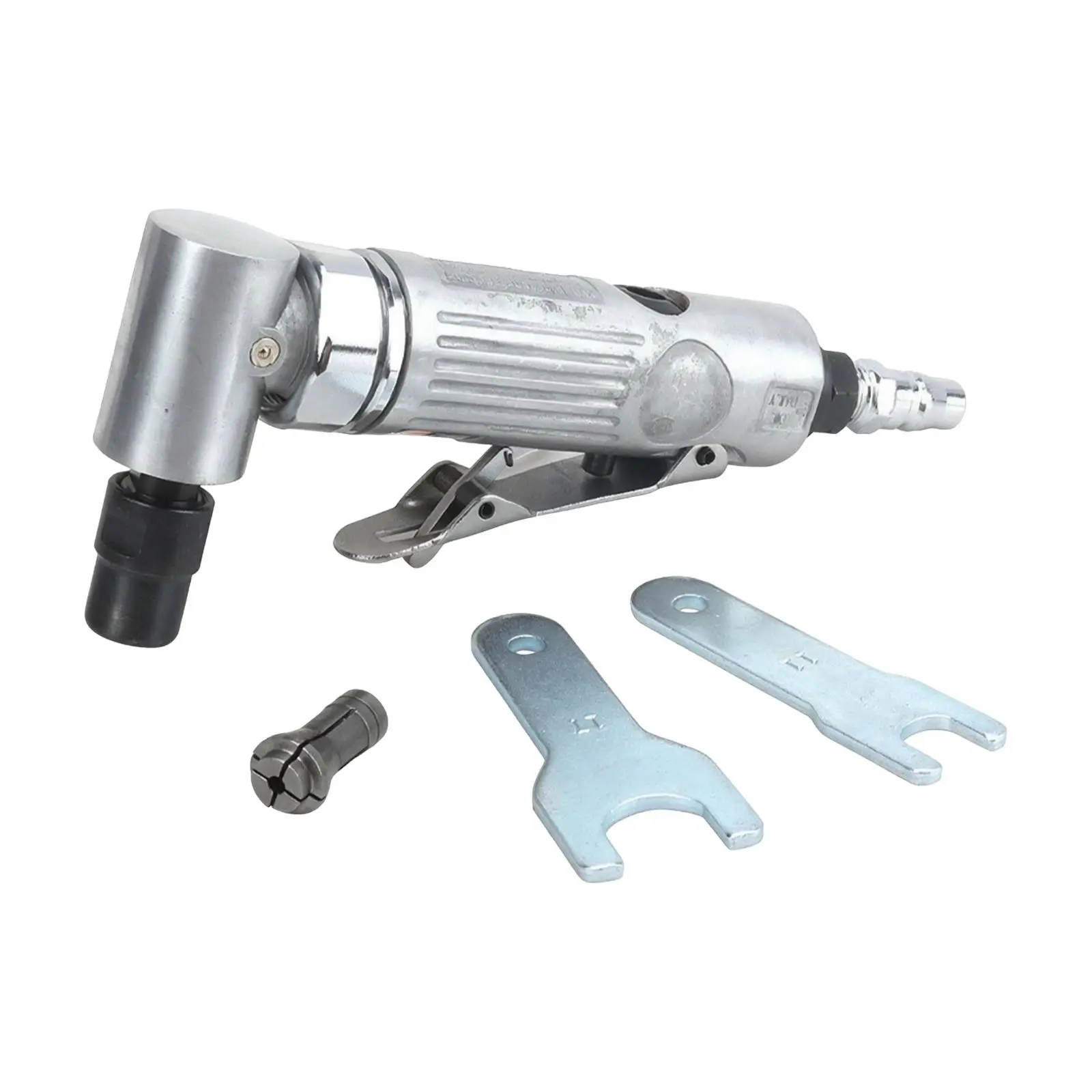 Aluminum Pneumatic Angle Grinder 90 Degree Air Powered Die Grinder Compact Lightweight for Deburring Polishing Detail Workshop