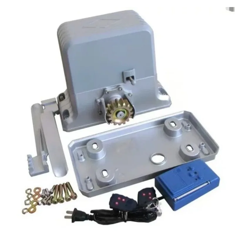 1800KG AC 110V‑220V Automatic Sliding Gate Opener Smart Remote Control with Gear Rack & Warning Light