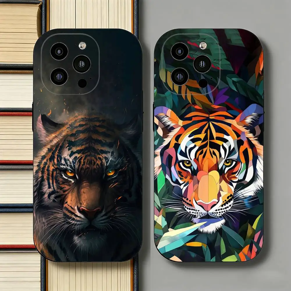

Stylish Tiger Dragon iPhone Case For 17 Air 16 Pro Max 16e 15 Plus 14 13 12 11 Back Protector Cover