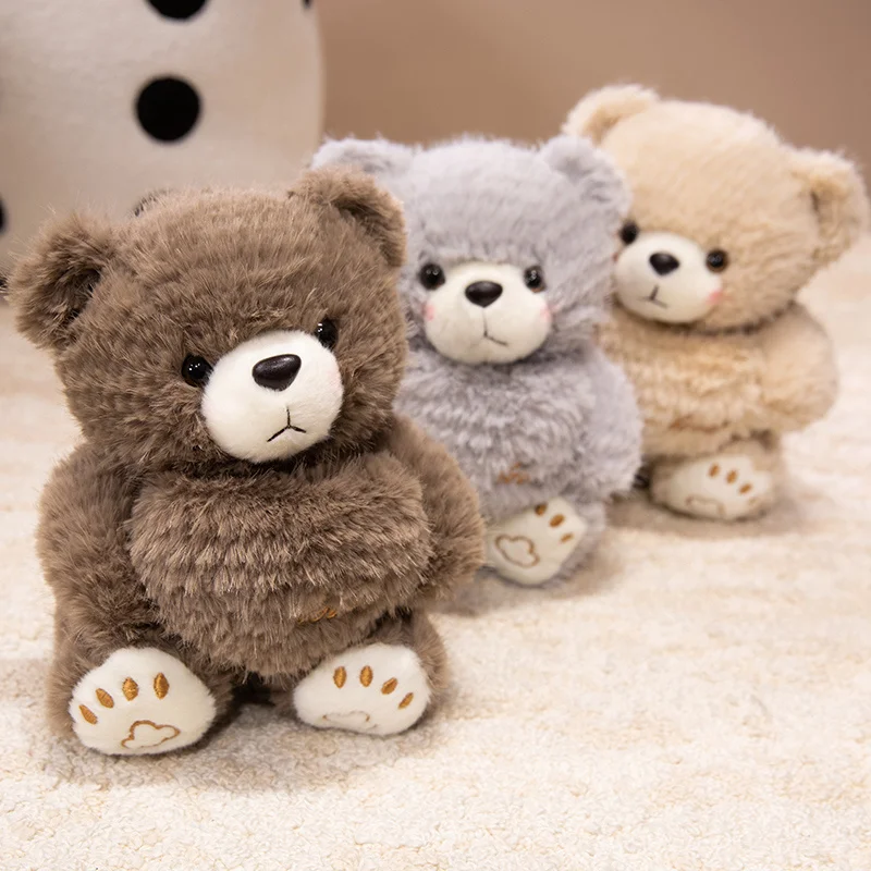 20 cm Kawaii haute qualité dessin animé ours en peluche modèle chat mignon câlin amour ours en peluche jouet décoration de la maison cadeau pour garçons et filles