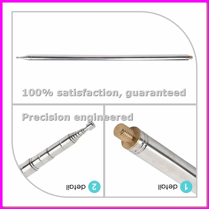 

Telescopic 5.6M 18 4FT GP for DIY Shortwave Radios for Ham Radio for Antenna Shortwave Antenna Stainless Steel-ABVP