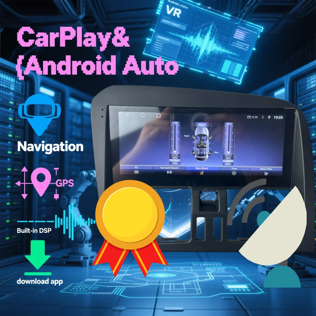 Para Volvo XC60 2009 - 2017 Android inalámbrico Carplay Auto Radio de coche GPS reproductor Multimedia estéreo DSP unidad principal GPS de coche