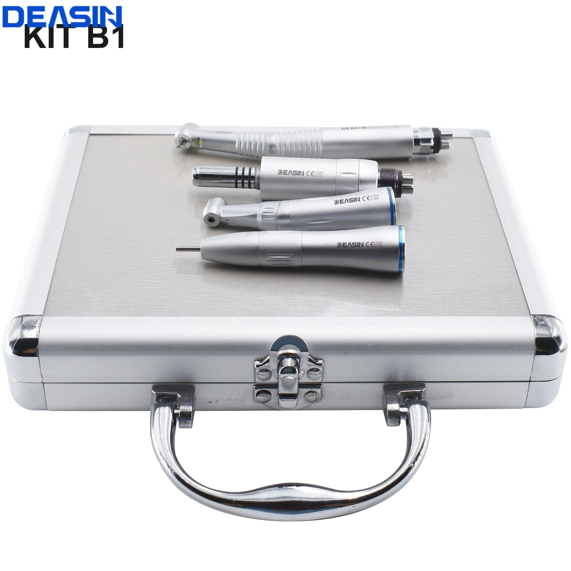 Dental-Handstück-Sets Dental 2/4-Loch-Druckknopf-Luftturbinen mit Einzelwasserspray LED Hoch-/Niedriggeschwindigkeits-Handstück-Motorkit – Detail 2