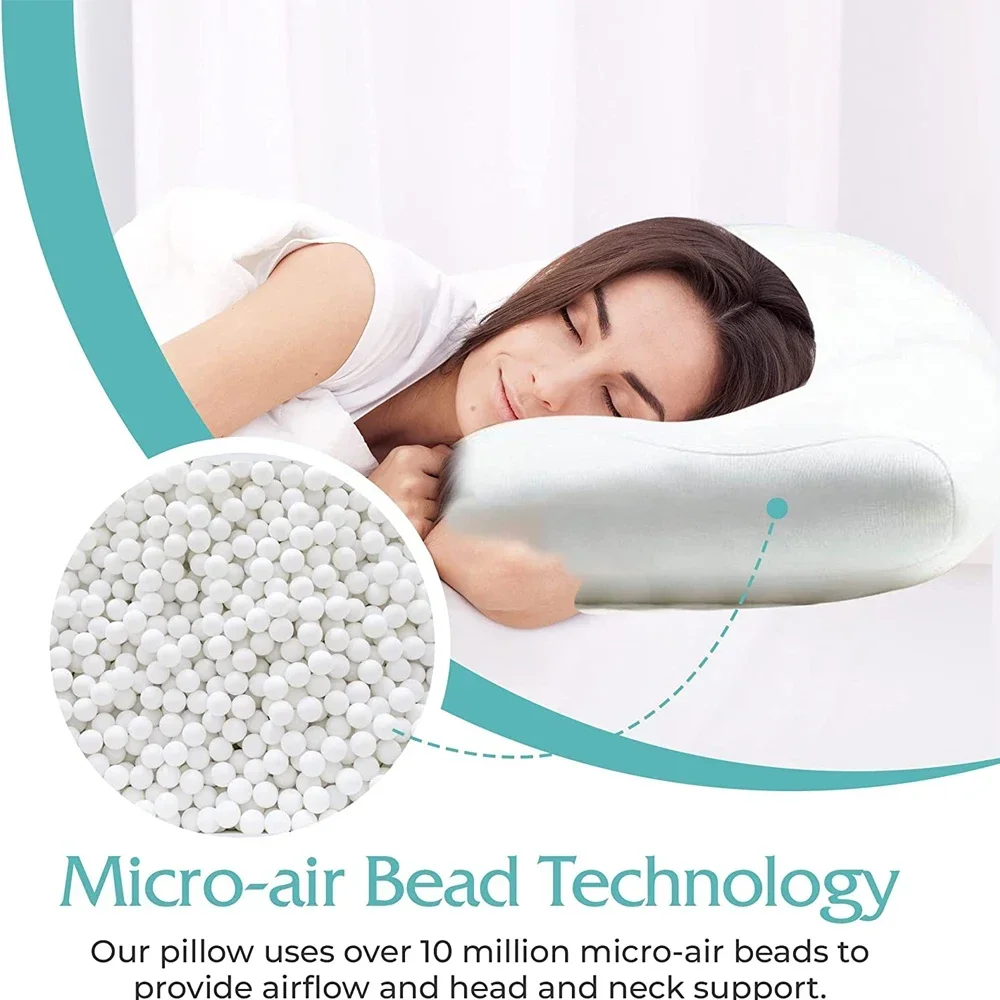 3D Ergonomic Center Egg Groove Design Round Cloud Egg Sleep Pillow Soft Breathable Sleep Pillow Orthopedic Neck Pain Release